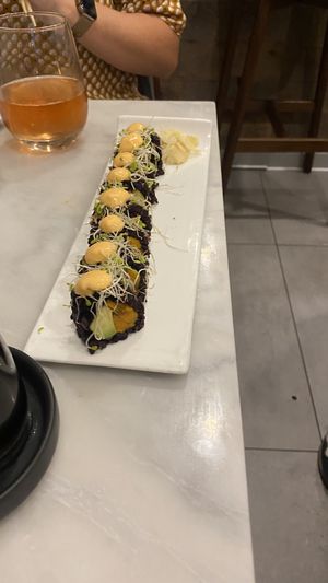 Sushi roll  at Beyond Sushi - Mulberry St in New York City