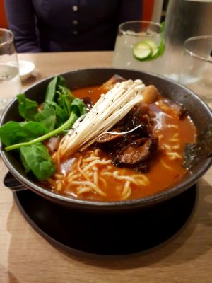 Mushrooms Ramen at Beyond Sushi - Mulberry St in New York City