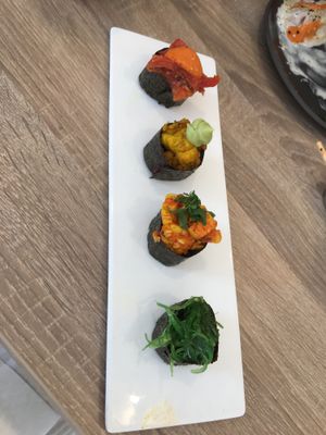 Sampler at Beyond Sushi - Mulberry St in New York City