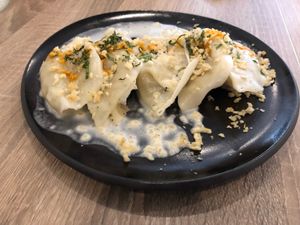 Dumplings at Beyond Sushi - Mulberry St in New York City