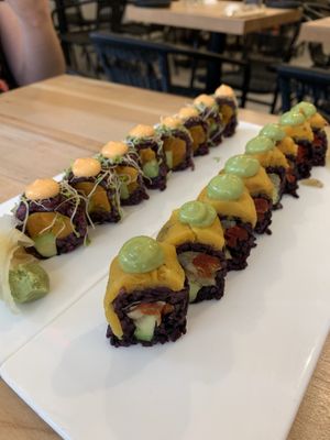 Sweet Tree and Sunny Side  at Beyond Sushi - Mulberry St in New York City