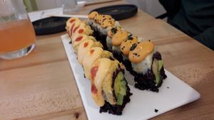 Seasonal special and spicy mango at Beyond Sushi - Mulberry St in New York City
