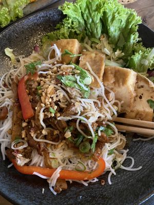 Vermicelli noodles Seitan & Tofu  at Viet Village in Halle