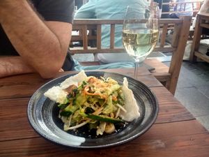 eggplantsalad at Viet Village in Halle