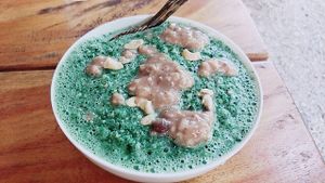 Green smoothie at Suan Sati in Chiang Mai