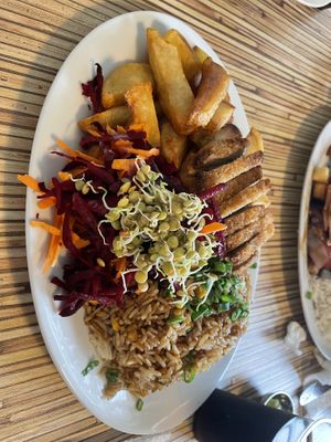 Mostrito con arroz chaufa  at Loving Hut - Surquillo in Lima