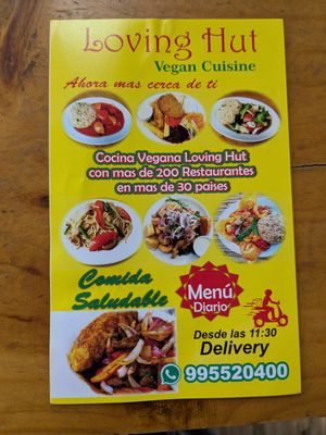 Info flyer May 2025 at Loving Hut - Surquillo in Lima