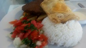 Bistec con huevo veg at Loving Hut - Surquillo in Lima