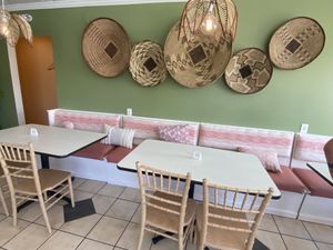 Adorable right?? Even the lights  at Eden Cafe & Bakeshop in Batavia