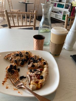 Yum!  So good to have pizza and a latte with no worries about how my body will react!  Food and service here is always great!  Thanks Eden Cafe!  at Eden Cafe & Bakeshop in Batavia