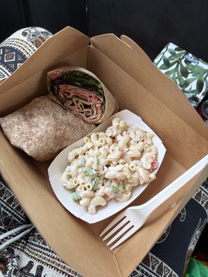 BLT and Mac salad  at Eden Cafe & Bakeshop in Batavia