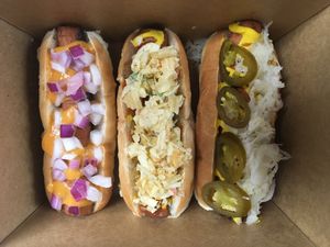 Carrot dogs at Eden Cafe & Bakeshop in Batavia