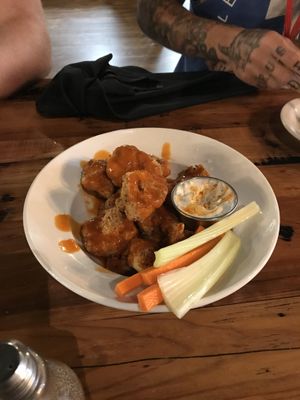 Buffalo cauliflower wings at Eden Cafe & Bakeshop in Batavia