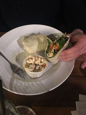 Buffalo Caulifower wrap at Eden Cafe & Bakeshop in Batavia