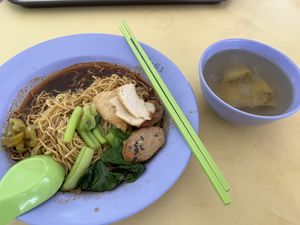 Kolo mee $3.30 portion small price increase  at Xin Ci Ming 新慈明 in East Singapore