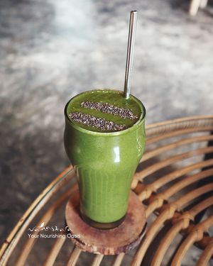 As our support for creating a greener earth, we’ve been partnering with @forestsmoothie @replant.world to feature Forest Smoothie on our menu since 2019. at Namaskara Coffee & Superfoods in Ubud
