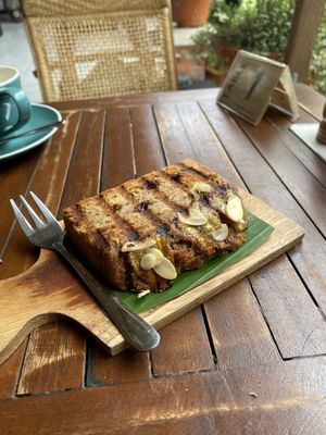delicious banana breadd  at Namaskara Coffee & Superfoods in Ubud