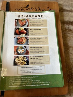 Menu July  at Namaskara Coffee & Superfoods in Ubud