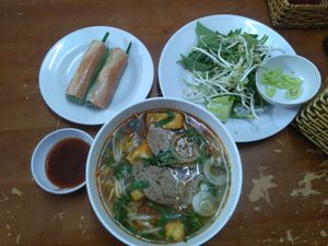 My kind of full breakfast  at Au Lac in Da Lat