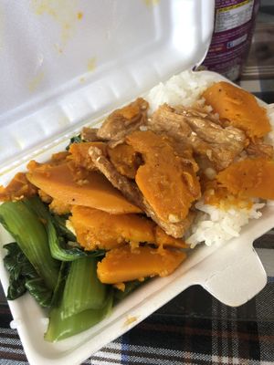 Takeaway from the buffet at Au Lac in Da Lat