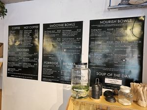 Menus at Kale+Coco in Dublin