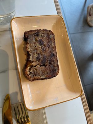 gluten free chocolate chip banana bread  at Kale+Coco in Dublin
