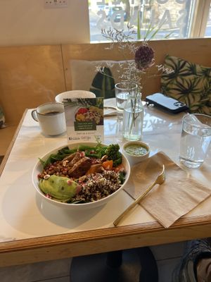 Our cozy corner  at Kale+Coco in Dublin