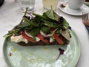 The best vegan mozzarella ever!   at Healthful in Rotterdam