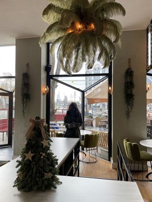 Winter decoration and look to harbor   at Healthful in Rotterdam