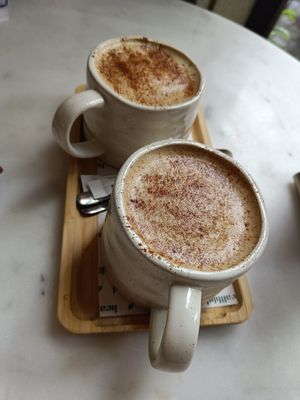 Dirty chai at Healthful in Rotterdam