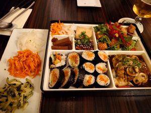 Menü Hauptspeise & Beilagen dreierlei at Namu in Dortmund