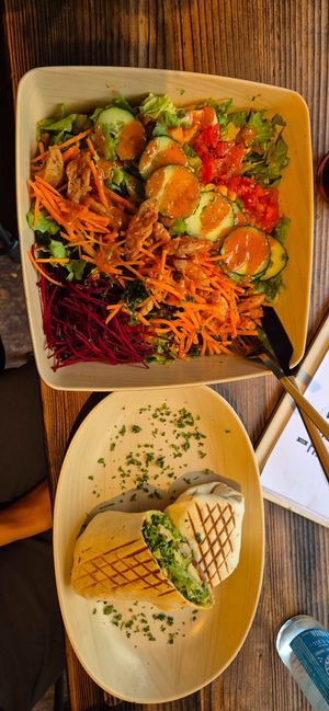 Plant Protein salad at Rich 'N Greens in Cologne