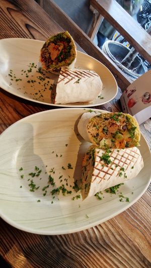 Vegan burrito at Rich 'N Greens in Cologne