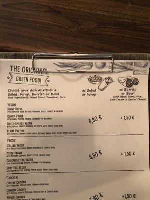 Menu at Rich 'N Greens in Cologne