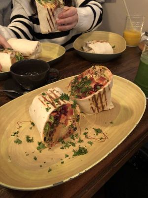 Plant protein burrito at Rich 'N Greens in Cologne