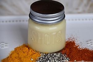 Ginger Shots and Wheat Grass Shots at The Green Light in Duxbury