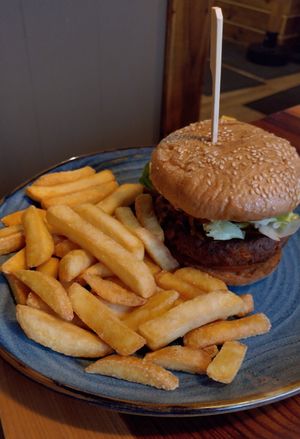 Vegan burger at Robs Ranch House in Killarney