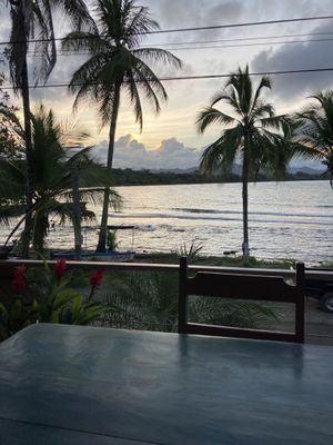 Sunset view at Stashus Con Fusion in Puerto Viejo De Talamanca