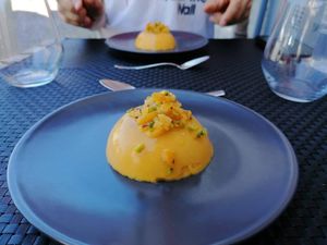 Bavarese alle Albicocce at Ninfood in Cuneo