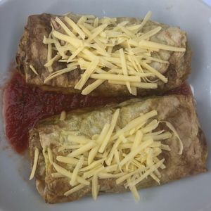 Veggie wraps with vegan cheese and tomato sauce at Labirint in Koper