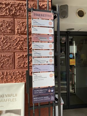 Vegan sorts  at Gelateria Romantika in Ljubljana