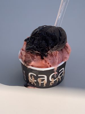 ice cream  at Kavarna Cacao in Ljubljana