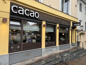 Entrance (street view)  at Kavarna Cacao in Ljubljana
