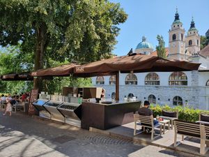 Außenbereich at Kavarna Cacao in Ljubljana