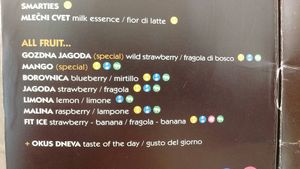 Sorbet at Kavarna Cacao in Ljubljana