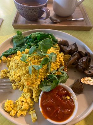 I will be back for sure. Great tofu scramble and the best spicy hot choc ever!  at Nancy's of the Valley in Yarra Junction