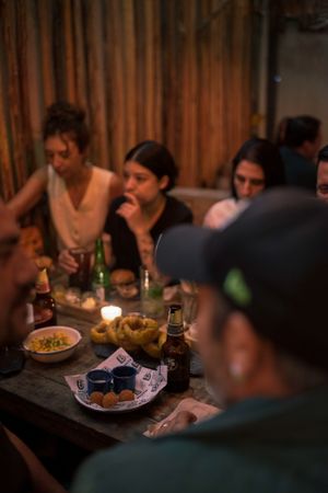 vegan onion rings at Bonita Tulum in Tulum
