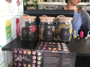 Vegan bliss balls at Bean Counter Cafe in Fairfield