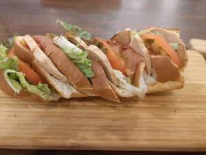 Accomodating Baguette with Soy Ham at Swell Bowls in Tokyo