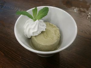 Green Tea Gelato at Swell Bowls in Tokyo